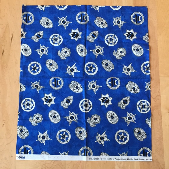 Back The Blue đź’™ Police / Law Enforcement Quilting Fabric - Picture 2 of 9